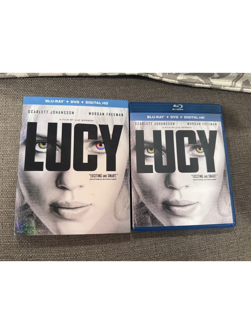 Lucy (DVD 2014 + Holo Slipcover) Sci-Fi Action Scarlett Johansson Morgan Freeman